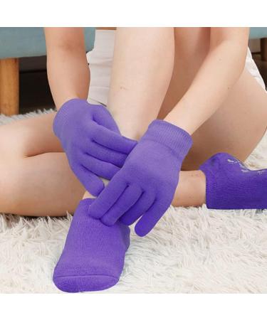 Minkissy 2 Sets Hand and Foot Care Set Skin Care Gloves Dry Skin Gloves Spa Socks Features Socks for Women Heel Socks Moisturizing Spa Gloves Miss Socks Vegetable Gel Cosmetic - Buy Online on GoSupps.com