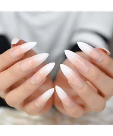 False Nails Artificial Nails with Glue Artificial Finger Acrylic Nail Kit Manicure Kit for Women Next Day Delivery of Coffin Acrylic. (Nude French Tip) - Buy Online on GoSupps.com
