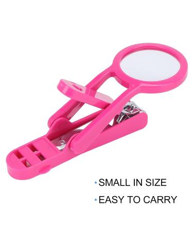 Older Nail Clipper with Magnifying Glass - Stainless Steel Adjustable Fingernail & Toenail Cutter for Seniors & Babies (Rose Red) - Buy Online on GoSupps.com