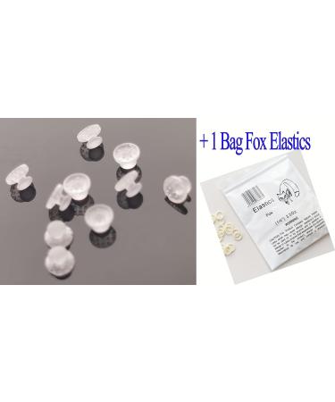 Orthodontic Composite Lingual Buttons - Pack of 10 Transparent Round Base | Dental Bondable Buttons - Buy Online on GoSupps.com