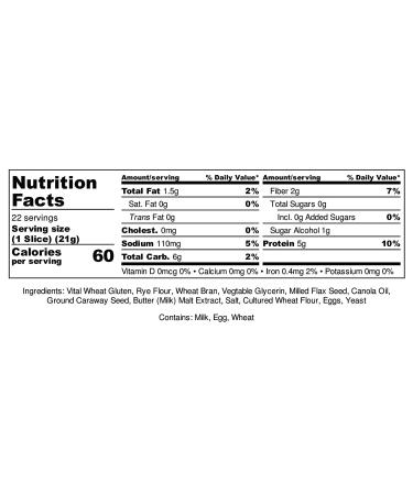 SoLo Carb Artisan Rye Bread - 3 Loaves, 1 Pound Each - Buy Online on GoSupps.com