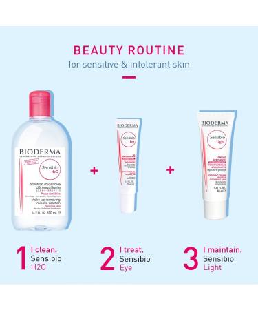 Bioderma Sensibio Pack - Crealine H2O Micelle Solution 2x500ml | Gentle Cleansing Water for Sensitive Skin - Buy Internationally - Buy Online on GoSupps.com