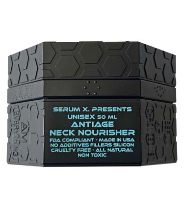 Serum X - Y Chromosome AntiAge Neck Nourisher - Anti-Aging Neck Cream Skin Tightening Glowing Skin Fine Lines - Nourishing Formula - Made in USA Silicon-Free Cruelty-Free All Natural