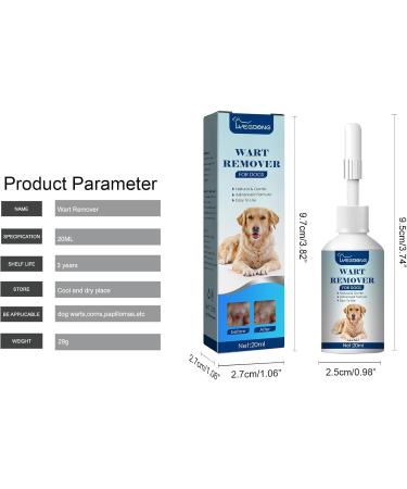 1/2/3/4/5Pcs Natural Dog Wart Removal Treatment | Dog Wart Remover | Dog Skin Tags with no Harm and Irritation | Effective Painless Wart Removal Treatment | Treatment for Dog Warts | 20ml (5Count (Pack of 5)) - Buy Online on GoSupps.com
