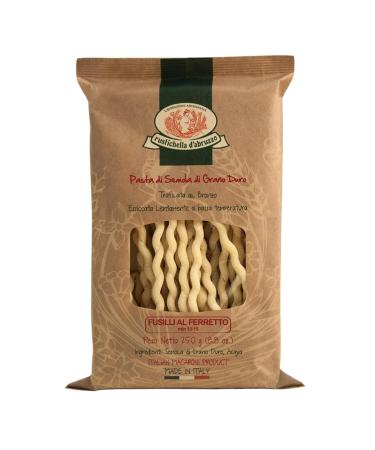 Rustichella d'Abruzzo Rustichella d'Abruzzo | Fusilli Semola Hard Wheat with armature | Bronze Trafil e Pasta - 1 x 250 Gr | Italian artisanal pasta slowly dried low temperature