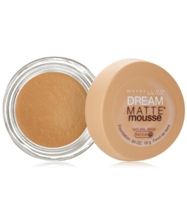 Maybelline Dream Matte Mousse Foundation Natural Beige 2.5 0.64 oz (Pack of 2)