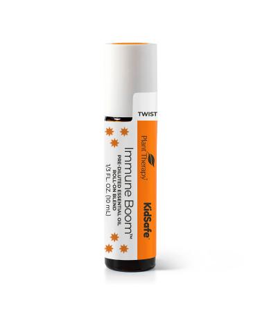 Plant Therapy Immune Boom KidSafe Essential Oil Blend Pre-Diluted Roll-On 10 mL (1/3 oz) 100% Pure Therapeutic Grade