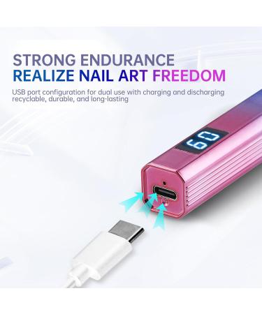 SULIVES UV Light for Nails Handheld LED Mini Nail Lamp USB Rechargeable Portable Nail Dryer for Gel Polish Cordless UV Light Nail Lamp for Fast Curing at Home and Travel - Buy Online on GoSupps.com