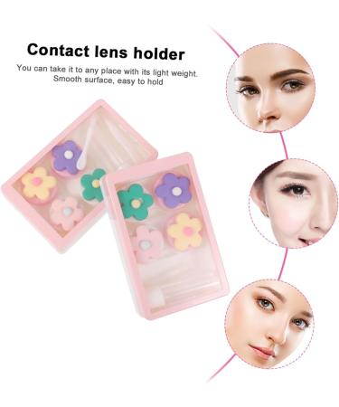 Buy Solustre Pink Travel Contact Lens Case - Invisible Box Container for Eye Contacts | Durable & Stylish - Buy Online on GoSupps.com