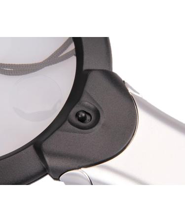 Dual-Purpose Hands-Free Magnifying Glass with Light 2X 6X Reading Magnifier Neck&Desk Illuminated Magnifier with 2 LED Portable Desktop Magnifying Mirror for Reading Needlework Jewelry Repair Hobbies - Buy Online on GoSupps.com