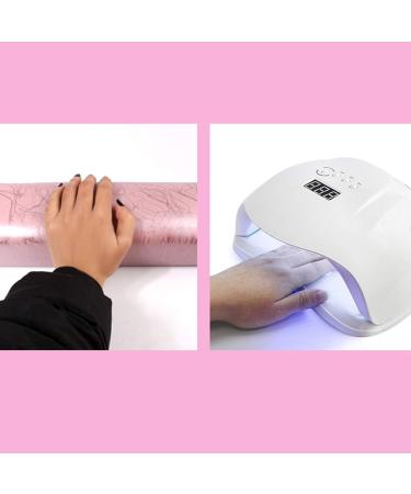 Brave669 Nail Dryer Lamp Soft Washable Arm Rest Cushion Wrist Support Hand Holder Pad Nail Art Tools Professionally Curing Lamp Pink - Buy Online on GoSupps.com