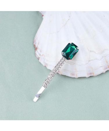 Inilbran Vintage Emerald Crystal Wedding Hair Pin Clip Vintage Crystal Hairpin Barrette Green Gem Hairclips Pins Bling Cz Hair Pins Hairclip Decorative Bobby Pins Emerald Crystal Wedding Headpieces - Buy Online on GoSupps.com