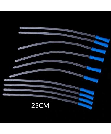 Medical Grade 25CM Enema Tube Tips - 10 Pack, Disposable Colon Cleaning Nozzles - 14FR 9.84 Inch - Buy Online on GoSupps.com