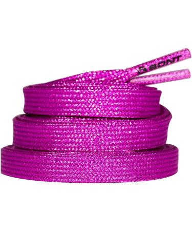Bont Skates 8mm Shimmer Laces in Flamingo Pink - 79, 96, 108 Sizes - Buy Online on GoSupps.com