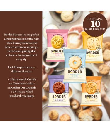 Gift Harbour Lyons Coffee & Biscuit Hamper - Coffee Gift Hamper Basket Coffee Gift Set Food Hamper Gifts for Women & Men with Assorted Shortbread Border Biscuits and Caramel Lotus Biscoff Biscuits - Buy Online on GoSupps.com