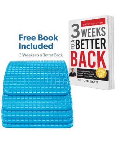 3 Weeks to a Better Back Book & Lower/Upper Back Stretcher - Lumbar Support & Spine Alignment | Dr. Sinett Fast International Shipping - Buy Online on GoSupps.com