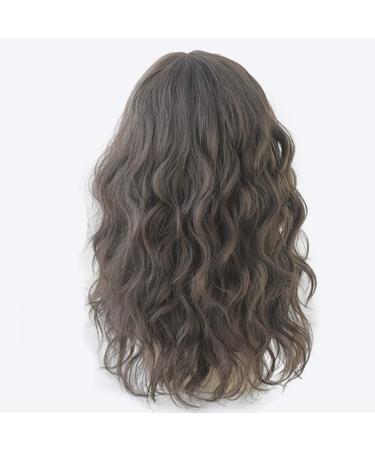 URCGTSA Long Wavy Synthetic Party Wig with Bangs - 22 Heat Resistant Fiber Hair in Cold Brown for Women - Buy Online on GoSupps.com
