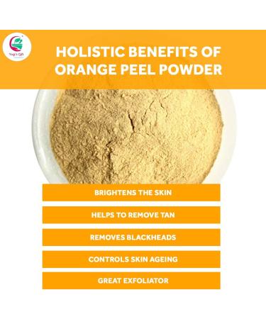 Poudre d' corce d'orange 250g | Acn 100% naturelle | Ingr dient de masque de bricolage efficace | Riche en Vitamine C | aide obtenir une peau clatante |Yogis Gift  - Buy Online on GoSupps.com