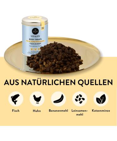 Puja Cat Snack - Grain Free Treats for Healthy Immune System | Fish & Chicken | 150g - Vitamins Zinc & Taurine Rich | Monthly Ration for Rewards & Games - Buy Online on GoSupps.com