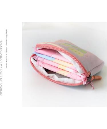 Pink Flower Pattern Pad Pocket & Organizer Bag | Feminine Product Holder for Periods Tampons & Panty Liners - YouMing - Buy Online on GoSupps.com