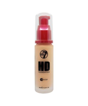 W7 HD Foundation - Oil-Free Liquid Foundation for Poreless Matte Medium Coverage - 30ml (Early Tan) Early Tan 30 ml (Pack of 1) - Buy Online on GoSupps.com
