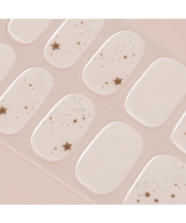 Christmas Stardust Gel Nail Wraps - 28 Salon-Quality Self-Adhesive Stickers - Buy Online on GoSupps.com