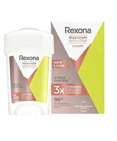 Rexona 3 Pack Antiperspirant Cream Deodorant for Women - Stress Control - 45ml