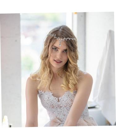 GLSTOY Bridal Headwear Forehead Headpiece Rhinestone Hair Accessory Bride Headpieces Women Head Chain Jewelry Rhinestone Head Chain Wedding Head Jewelry Rhinestone Headpiece Metal Jewelry - Buy Online on GoSupps.com