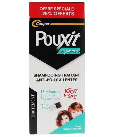 Pouxit Anti-Lice & Nits Treatment Shampoo Pack of 2 x 250 ml