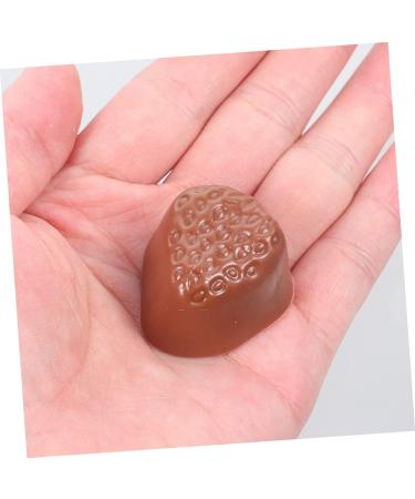 FAVOMOTO 12 Pcs Simulation Chocolate Realistic Artificial Dessert Chocolate Replica Fake Cake Candy in Bulk Cake Decor Educational Chocolate Model Desktop Children Toy 3d Pvc Window Biscuit 3.9X2.8X1.8CMx2pcs 1 - Buy Online on GoSupps.com