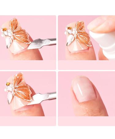 Squeeze-on gel nail glue solid nail glue gel - Professional solid nail glue gel | Squeeze-on nail remover spray soft and solid gel nail glue for false nails - Buy Online on GoSupps.com