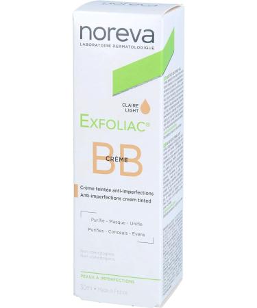 Noreva Exfoliac Tinted BB Cream Light - Hydrating Anti-Acne Face Cream for All Skin Types | Fast International Shipping - Buy Online on GoSupps.com