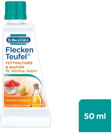 Dr. Beckmann Stain Fish Fatty & Saucen Remover - 50ml | Effective Spot Cleaner for Fat & Chocolate Stains - International Shipping Available - Buy Online on GoSupps.com