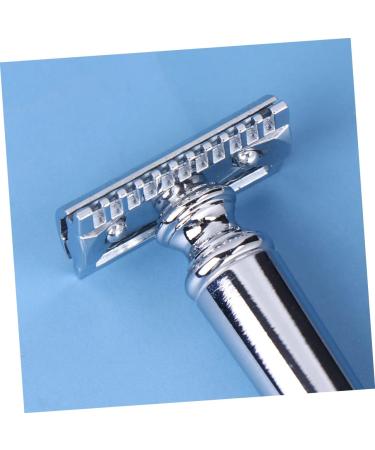 Beaupretty Men's Manual Safety Razor Set - 3-Pack Traditional Reusable Razors for Close Shaving | Silver Old Fashioned Design - Buy Online on GoSupps.com