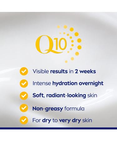 NIVEA Q10 Anti-Wrinkle Moisture Replenishment Night Cream 50mL | Anti-wrinkle night face moisturizer with argan oil - Buy Online on GoSupps.com