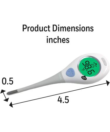 Vicks RapidRead Digital Thermometer - Accurate, 2-Second Color-Coded Readings for Oral, Rectal, or Under Arm Use - Buy Online on GoSupps.com