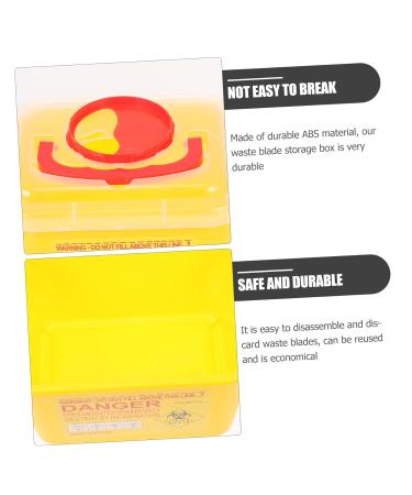 Fomiyes Recycling Box - Needle Waste Disposal Container for Syringes Razors & Blades | ABS Storage Solution for Safe Disposal - Buy Online on GoSupps.com