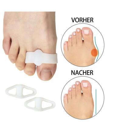 4x Silicone Toe Spreaders for Hallux Valgus - Foot Therapy & Ball Protection - Buy Online on GoSupps.com