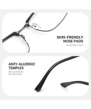 Cyxus Blue Light Filter Glasses for Women & Men - Computer Safety & Gaming Glasses - Prescription-Free Eyewear - Buy Online on GoSupps.com