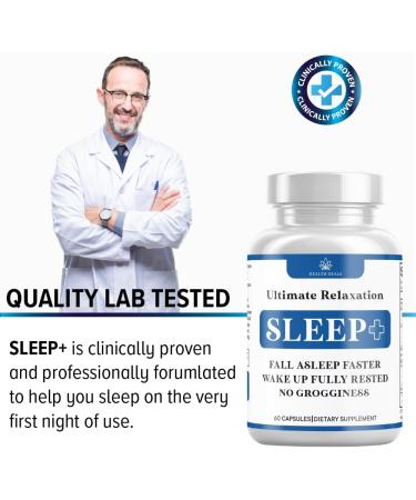 Relaxation Sleep Aid Natural Non-Habit Forming Sleep Supplement Developed to Support for Longer & Better Sleep Chamomile Magnesium Melatonin Ashwagandha GABA Drug-Free (120 Count) - Buy Online on GoSupps.com