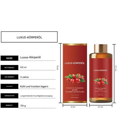 Duqulle Firming body oil moisturizing care for the neck 100 ml radiant firming body oil for mature and sensitive skin - Buy Online on GoSupps.com