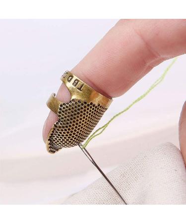 Adjustable Metal Thimble Finger Protector - 4 Pack (2 Sizes) | Sewing Quilting Craft Accessories | DIY Sewing Tools Needlework Essentials - Buy Online on GoSupps.com