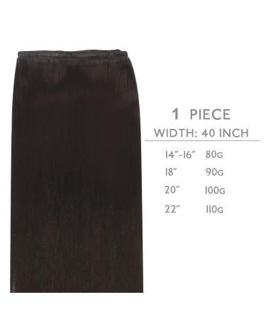 Buy 50cm 100g Natural Black Real Hair Extensions - Sew-In & Weft - Premium Quality Hair Tresses - Buy Online on GoSupps.com