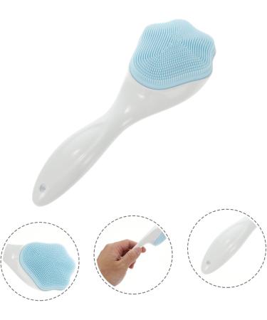 Ipetboom Silicone Face Brush Silicone Face Scrubber with Handle Cat Face Exfoliator Brush for Women (blue) Face for Women Rubber Face Scrubber Tool Deep Cleaning Miss 15.3x5.2cm Blue - Buy Online on GoSupps.com