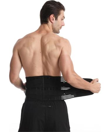 Back Support Back Brace Lumbar Support Lumbar Support Brace Adjustable Waist Decompression Belt Breathable Back Brace Double Back Support Belt(X-Large) X-Large Black - Buy Online on GoSupps.com