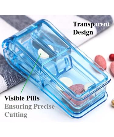 Buy Pill Cutter & Splitter for Easy Cutting of Small/Large Pills | Keychain Pill Holder Included | Made in USA - Buy Online on GoSupps.com