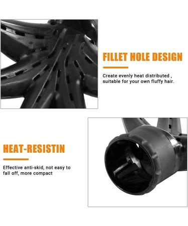 Universal Hand Shape Hair Dryer Diffuser | Premium Hair Styling Tool - Black - Buy Online on GoSupps.com