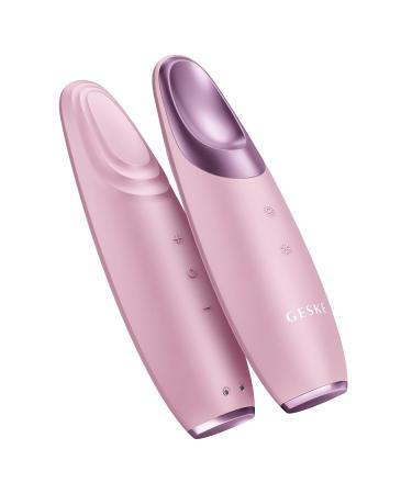 Geske SmartAppGuided Warm & Cool Eye Energizer | 6-in-1 Eye Massager for Dark Circles & Puffiness | Electrical Eye Massage Device in Pink - Shop Now! - Buy Online on GoSupps.com