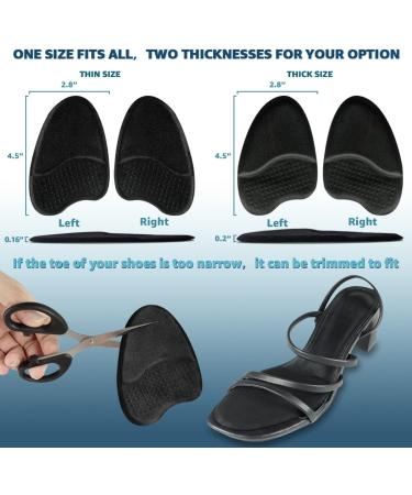 Metatarsal Shoe Insoles for Ball of Foot Pain Relief | Anti-Sliding Open Toe Inserts | Two Pairs for Men & Women - Buy Online on GoSupps.com