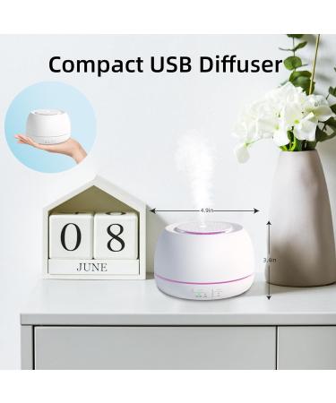 300ML Taigucat Essential Oil Diffuser | Aroma Humidifier with 14 LED Lights & USB C Cable - White | Home Bedroom Scent Nebulizer - Buy Online on GoSupps.com